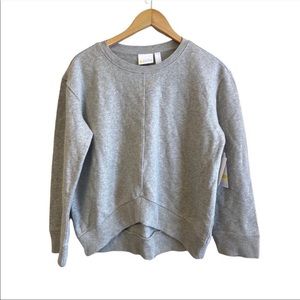 Zella sweatshirt crew neck gray color nwt